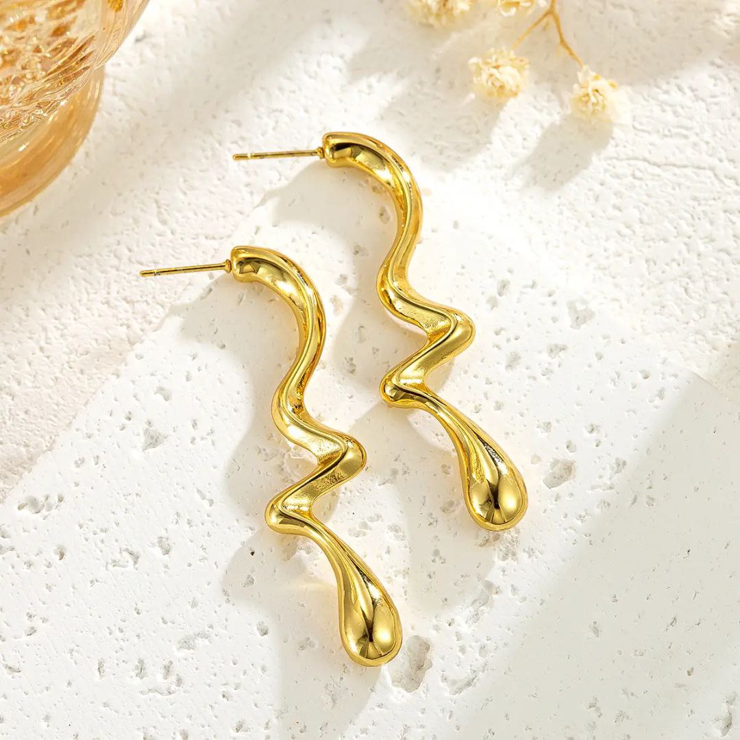 Long Spiral Earring