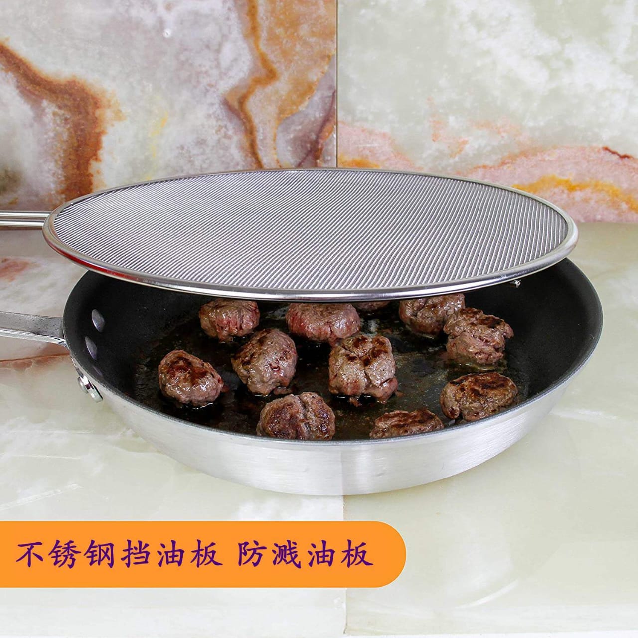 Kitchen Oil Splash Guard Mesh Cover