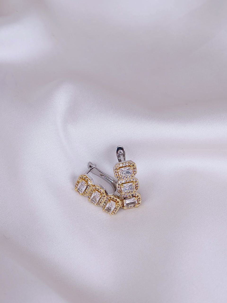 Silver and Gold plated - Earring