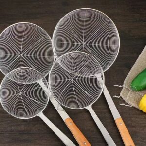 Stainless Steel Wire Skimmer Spoon with Handle