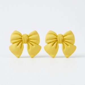 Yellow Bow - Earring