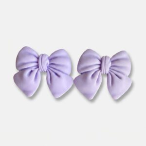 Purple Bow - Earring