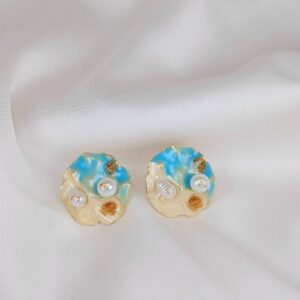 Colored Earring- Blue