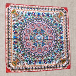 Colorful Mandela Square Tablecloth - Lotus