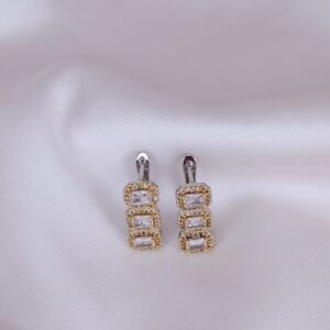Silver and Gold plated - Earring