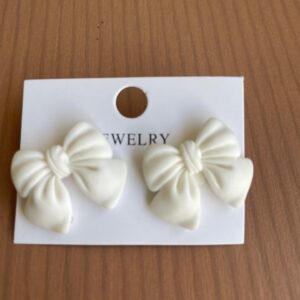 White Bow - Earring