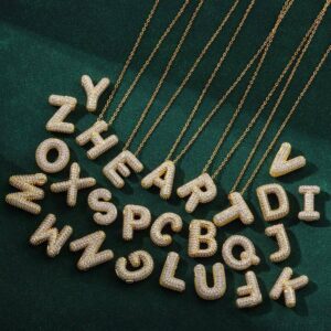 Helium Strass Letter Necklace