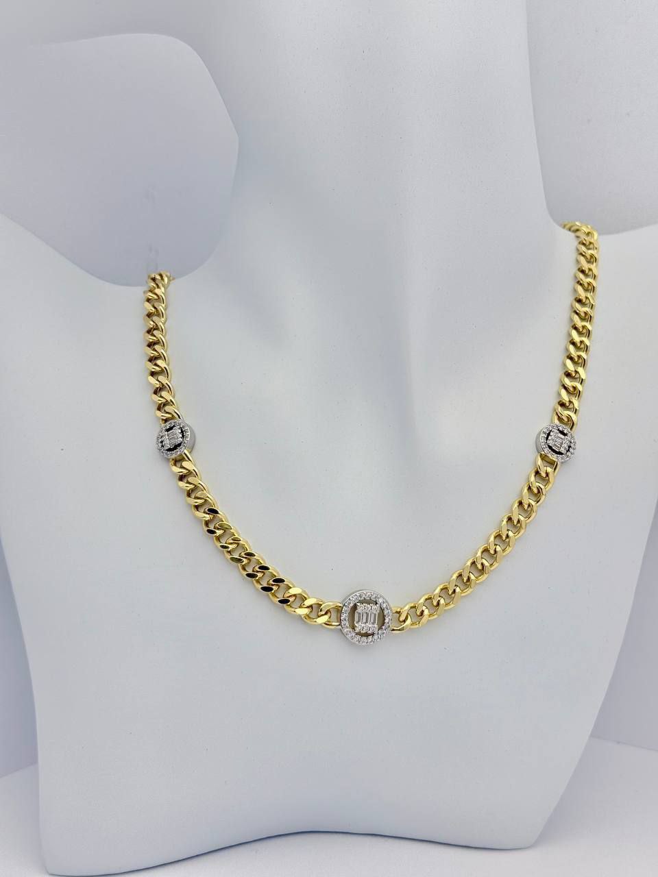 Gold Plated Necklace -multi-stone