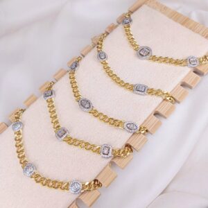 Gold Plated Bracelet - Multistone