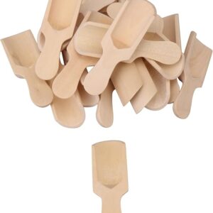 Unpainted Wooden Scoop Spoon