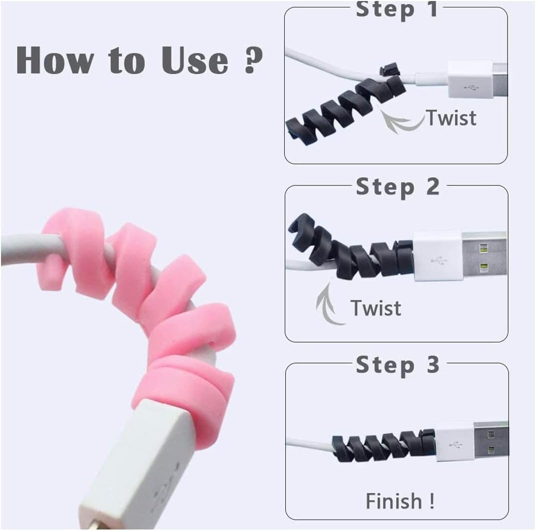 Spiral Cable Protector -1Psc - الصورة 4