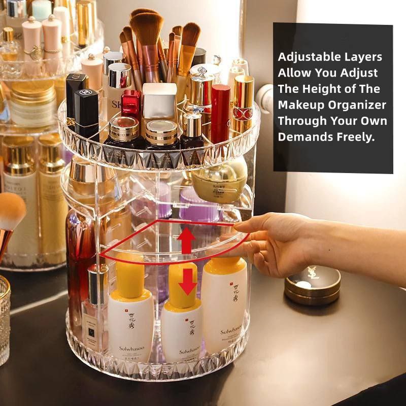 360 DEGREE ROTATING MAKEUP ORGANIZER - Image 7