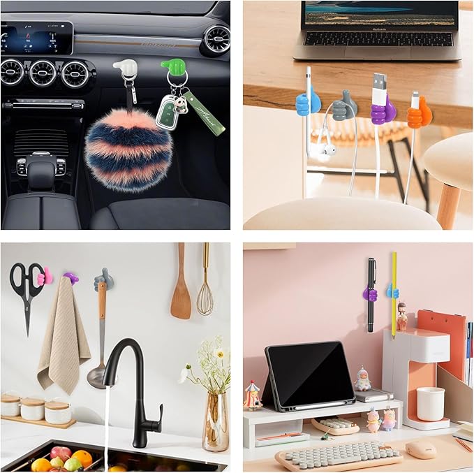 Thumb Hooks Self Adhesive- Ok-1Psc - الصورة 3