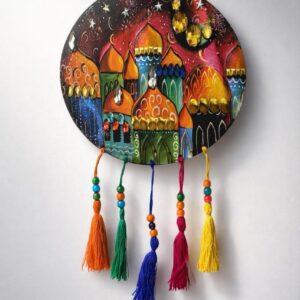 Wood Wall Pendant -Colored