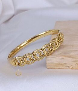 Gold Plated Chain Bangle